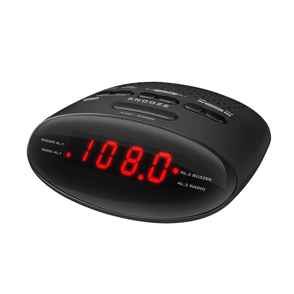 Radio reloj despertador Inves CR390A Negro Negro-2