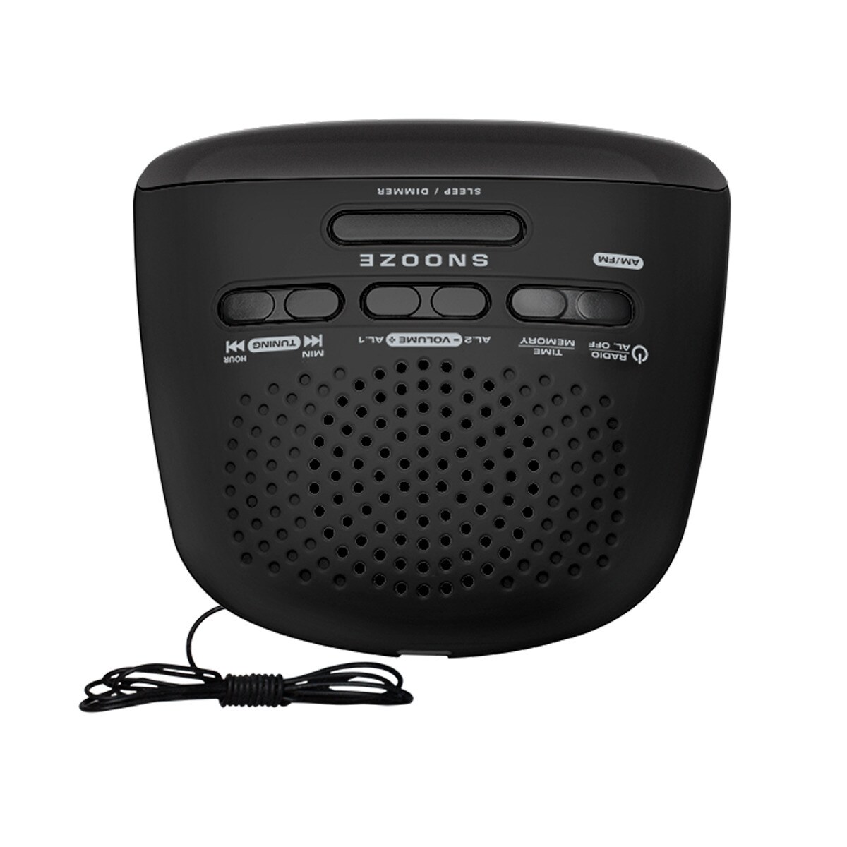 Radio reloj despertador Inves CR390A Negro Negro-3