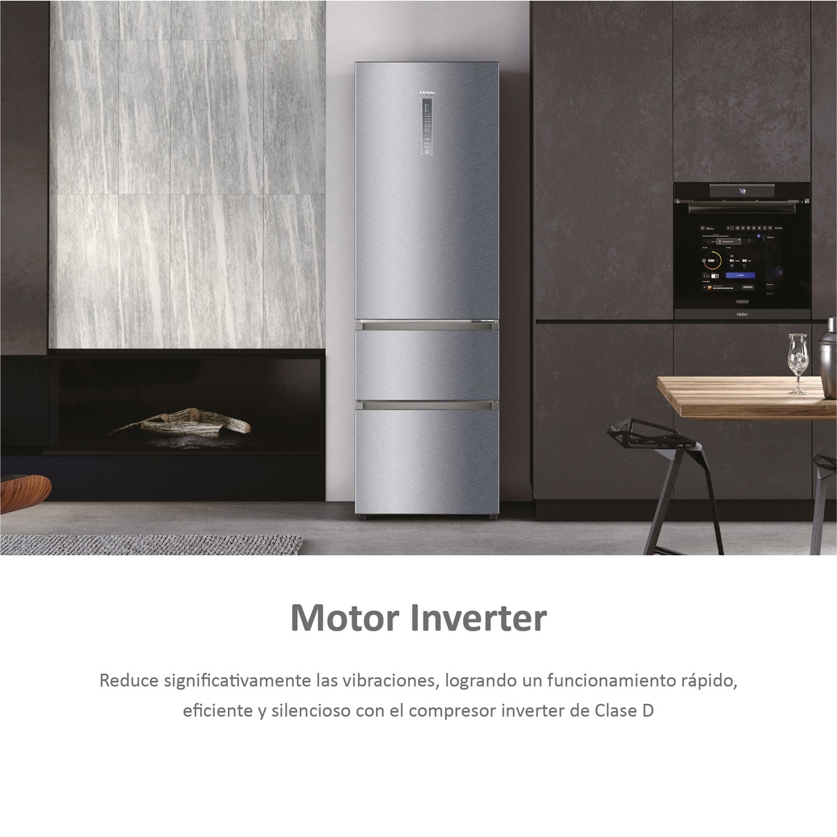 Frigorífico Combi Haier Total No Frost 3D 60 Series 7 - A3FE835CGJE Silver-10