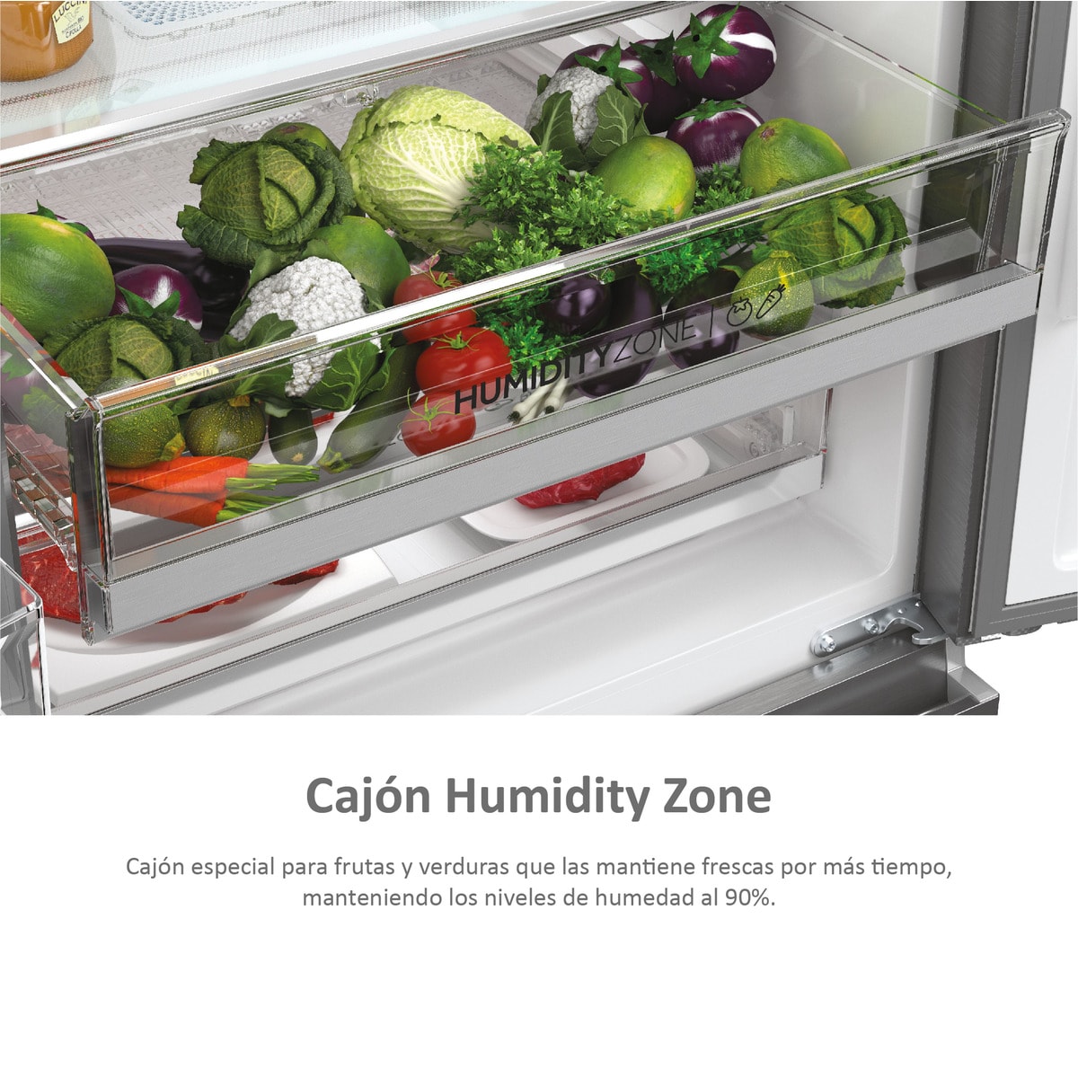 Frigorífico Combi Haier Total No Frost 3D 60 Series 7 - A3FE835CGJE Silver-7