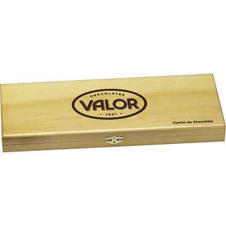 turrón de chocolate especial caja de madera estuche 500 g - Valor