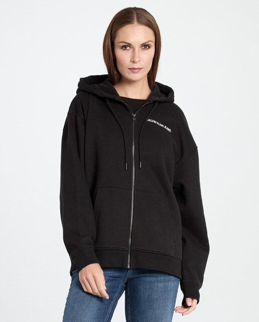 Sudadera de mujer relaxed con cierre de cremallera · Calvin Klein Jeans · El  Corte Inglés
