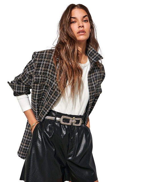 Chaqueta de mujer tweed con brillo · Only · El Corte Inglés