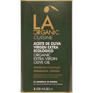 aceite de oliva virgen extra ecológico lata 3 l - La Organic Cuisine