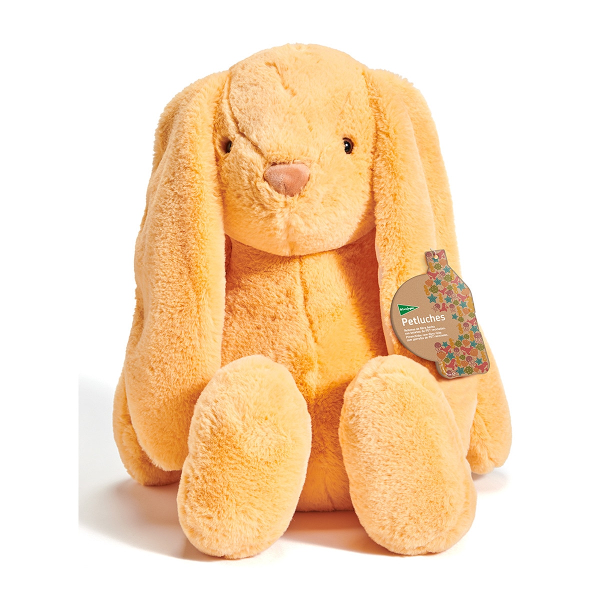 El Corte Inglés - Conejo Naranja Claro Grande De Peluche Sostenible En Oferta El Corte Inglés - Conejo Naranja Claro Grande De Peluche Sostenible