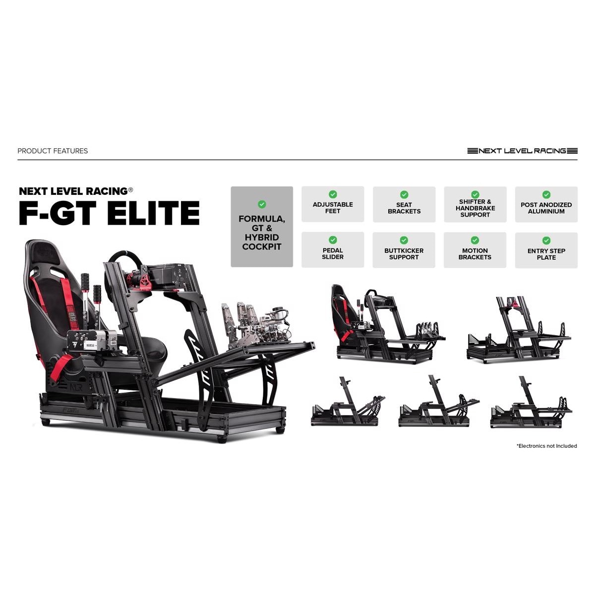 Simulador de Cockpit  F-GT Elite Aluminium - iRacing Edition 11