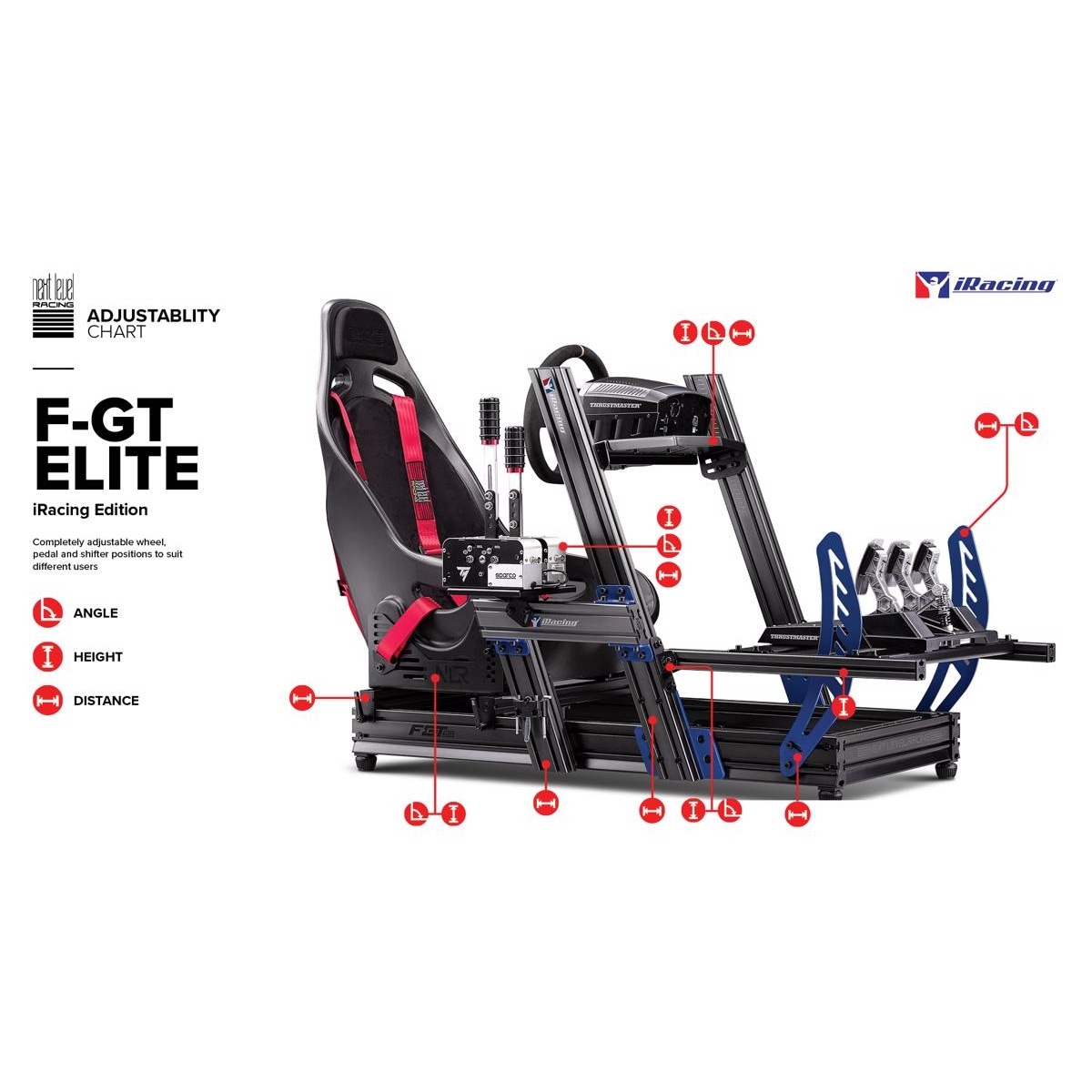 Simulador de Cockpit  F-GT Elite Aluminium - iRacing Edition 9