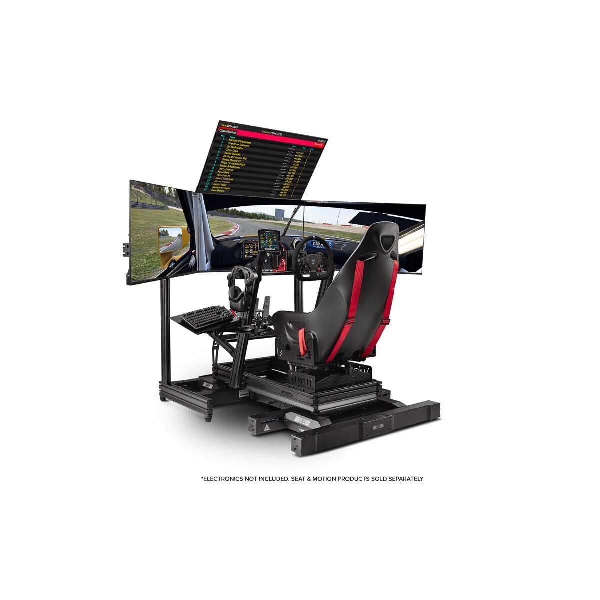 Simulador de Cockpit F-GT Elite Aluminium - Front & Side Mount Edition 10