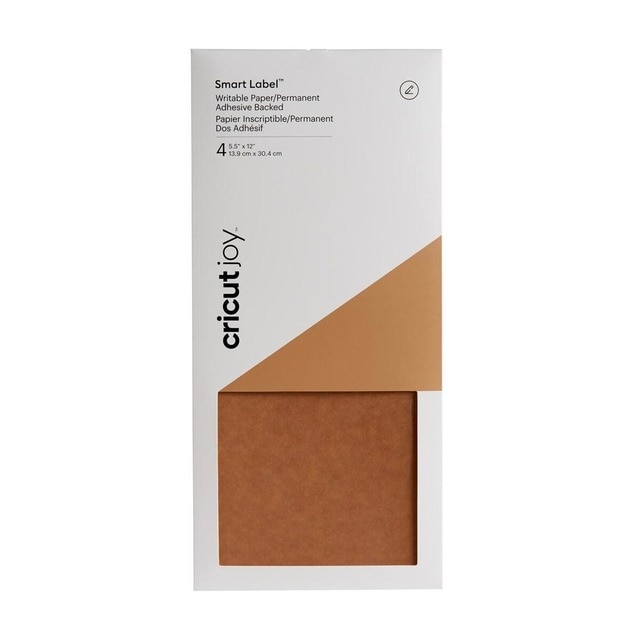 Imagem 0 de Etiquetas para Gravar Cricut Joy Smart 4 Folhas 13,9x30,4 cm (Kraft)