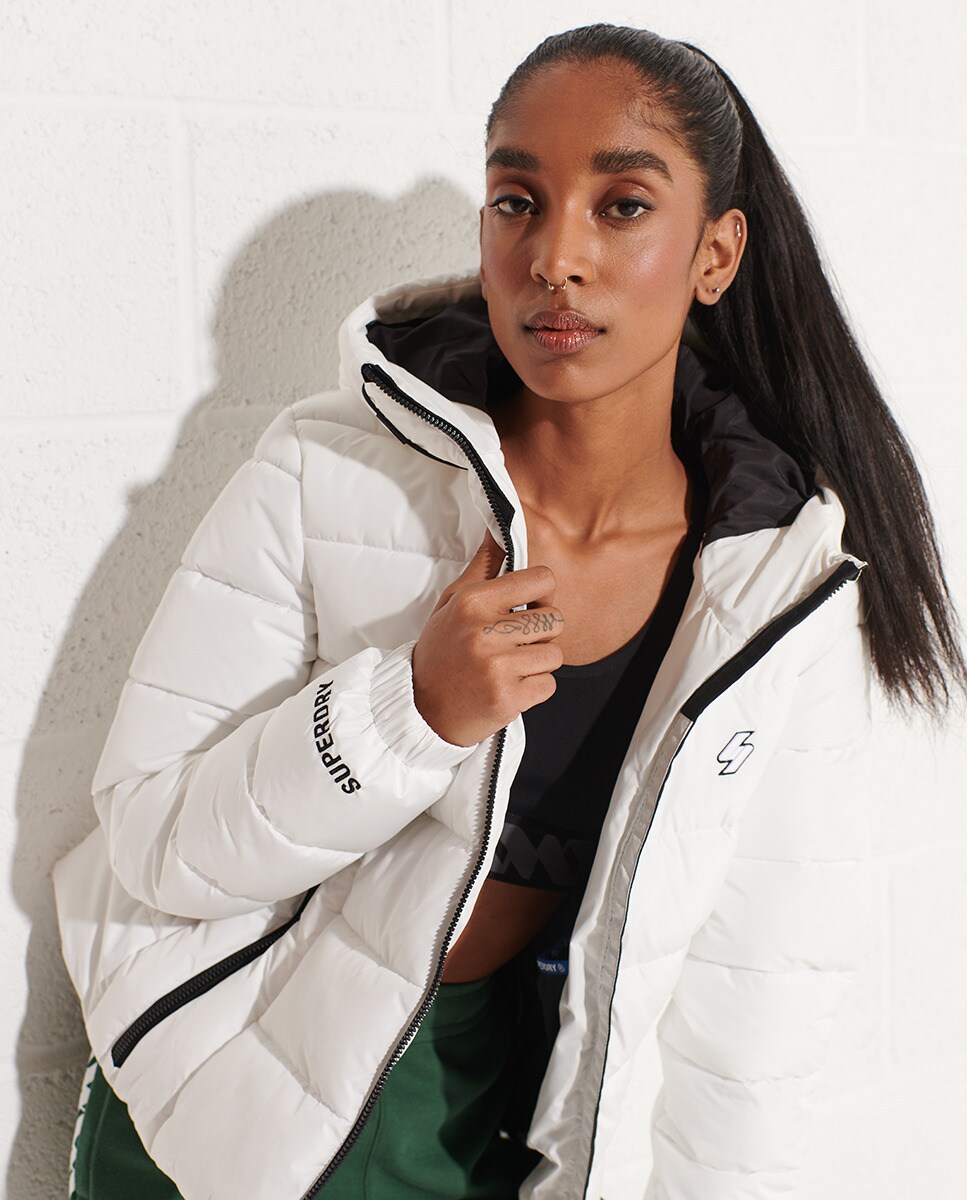 Cazadora de mujer acolchada con capucha Spirit Sports · Superdry · El Corte  Inglés