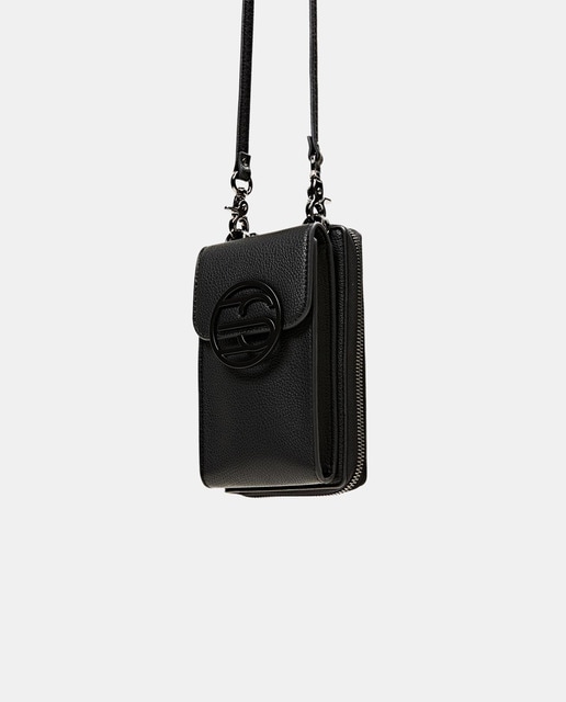 Bolso para móvil con cartera en negro con asa larga extraíble · Esprit · El  Corte Inglés