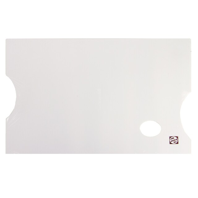 Imagem 0 de Paleta plástica retangular branca Talens, branca lisa
