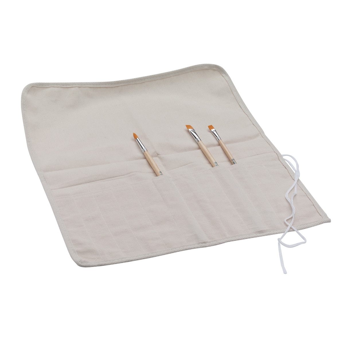 Lona com Bolso Estojo para Pincéis - Branco 1