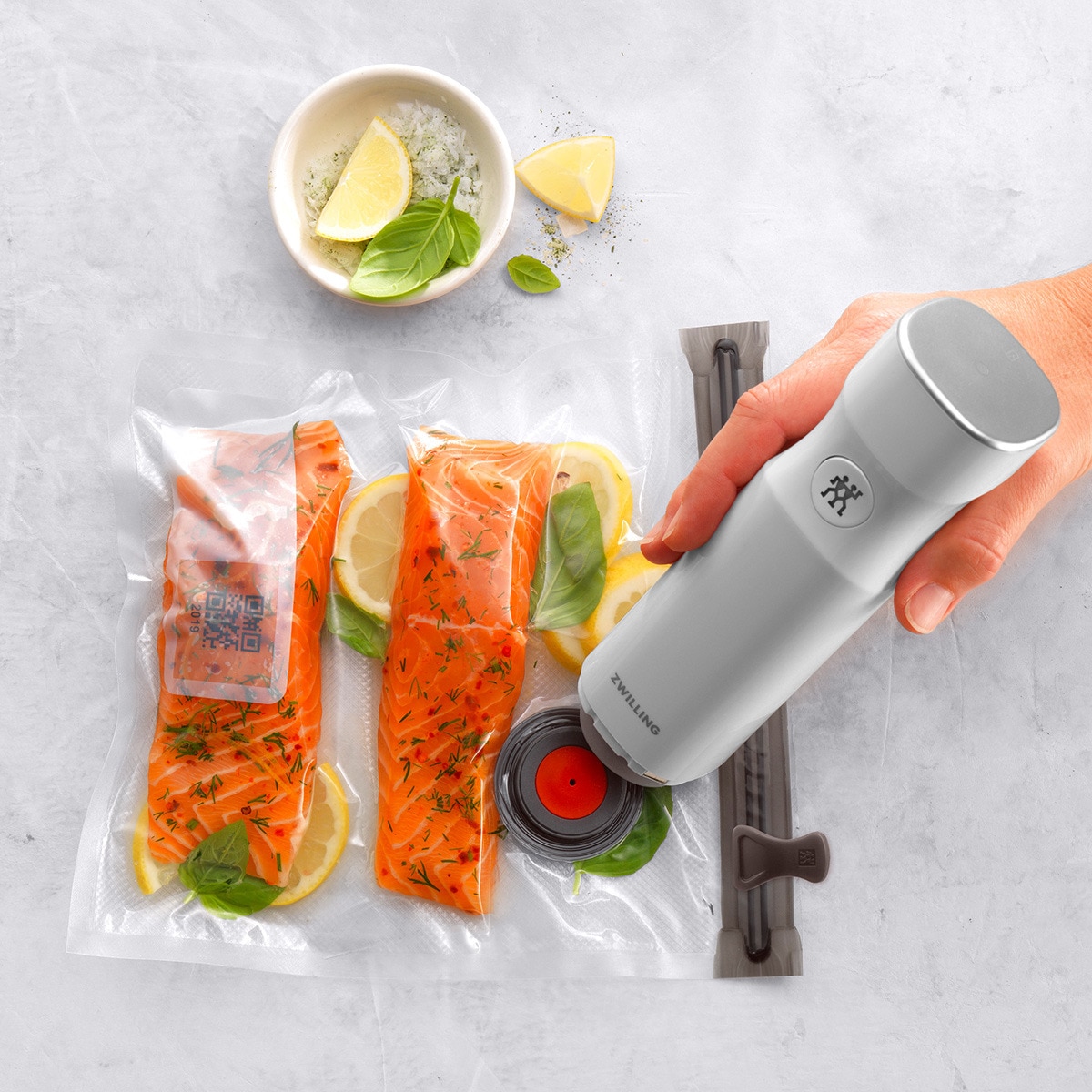 Set 10 bolsas medianas al vacío Fresh & Save Zwilling Transparente-5