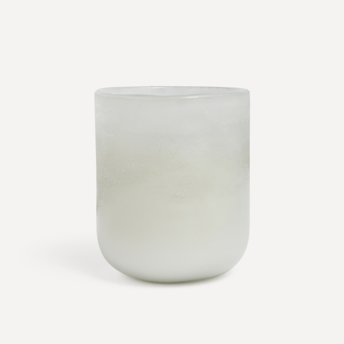 Bougie dans photophore cylindrique Frosted Nuit orientale