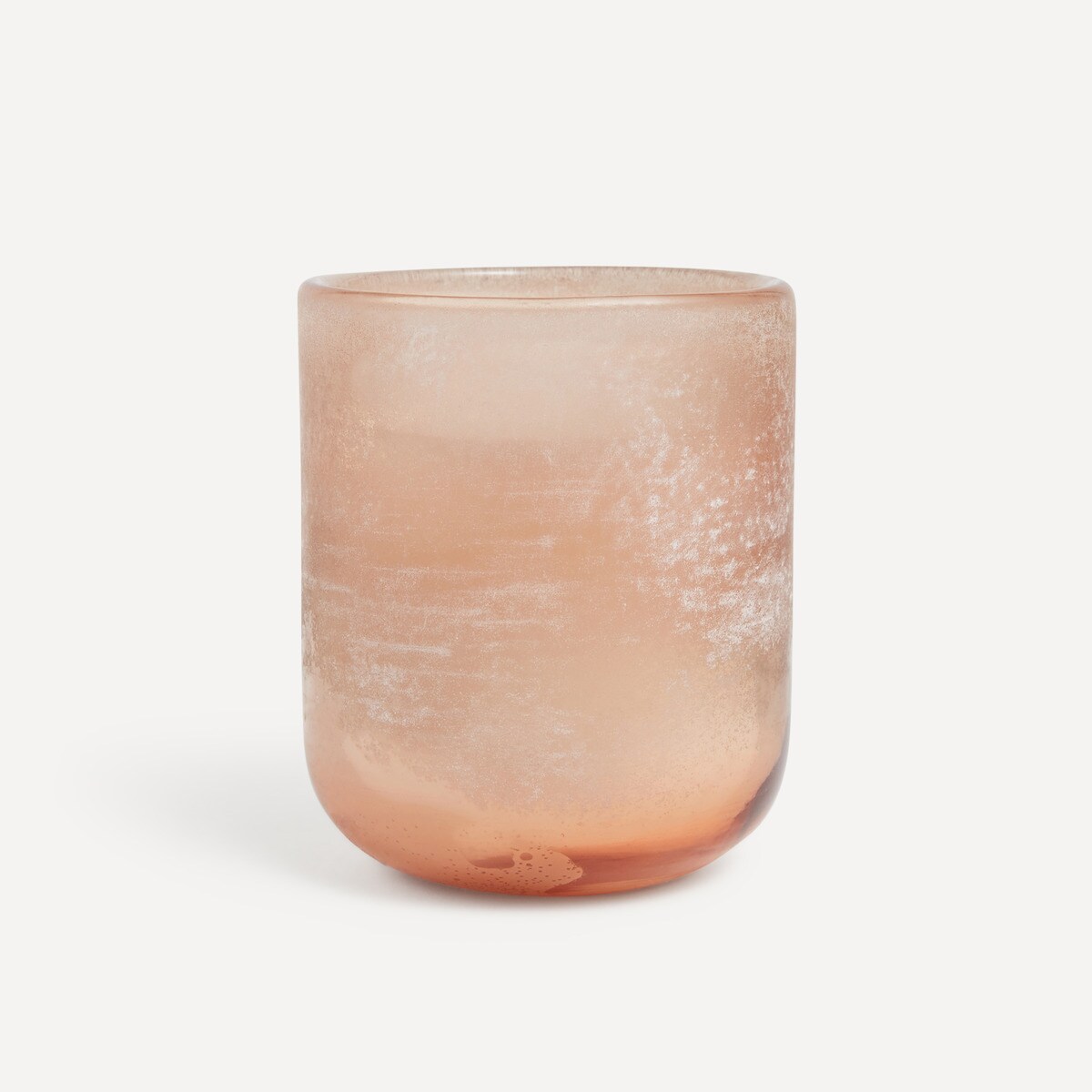 Bougie photophore cylindrique Frosted Pamplemousse et nectarines