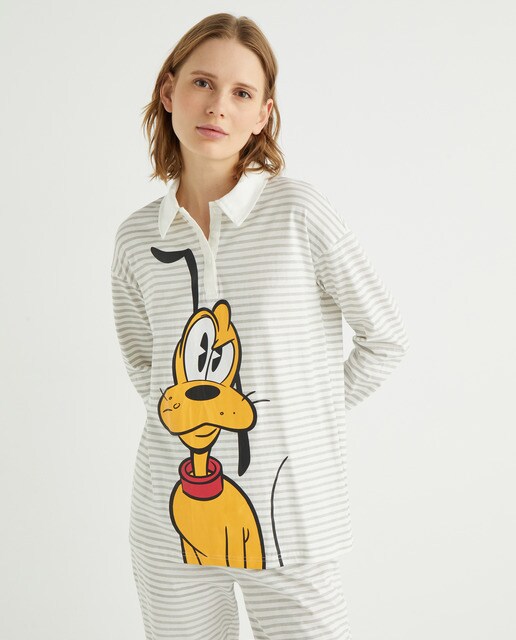 Camiseta pijama 100% algodón de mujer con dibujo frontal · Easy Wear · El  Corte Inglés
