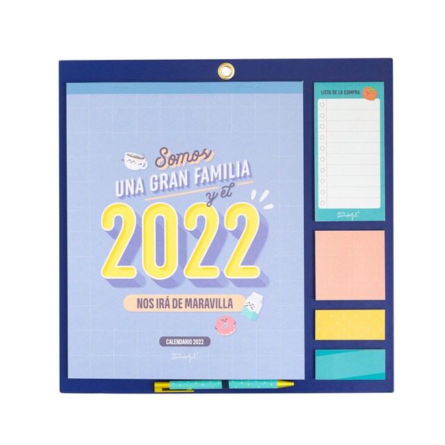 Calendario Familiar con Mensaje y Diseño Mr. Wonderful: Somos una Gran  Familia y el 2022 nos irá de Maravilla · Mr. Wonderful · El Corte Inglés