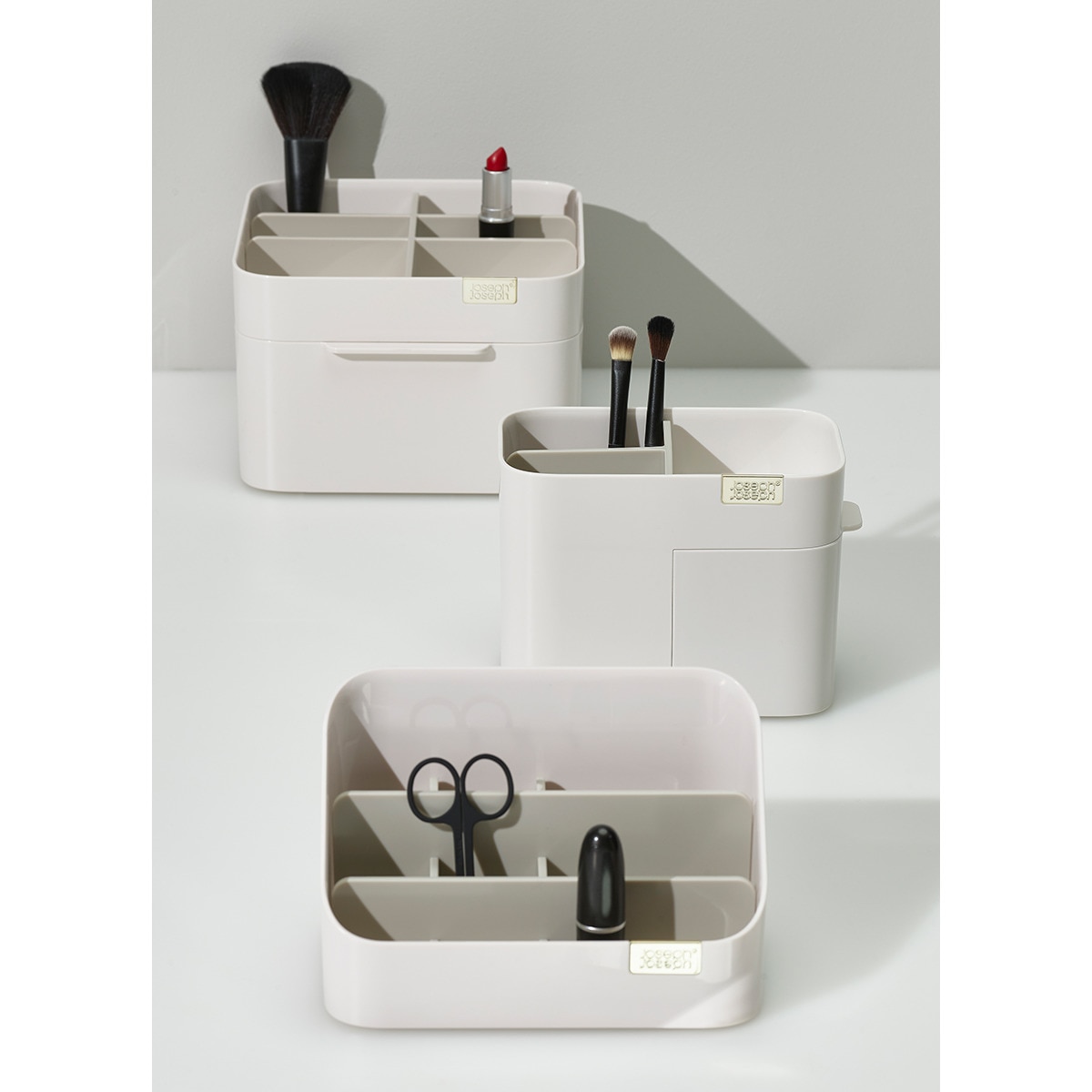 Organizador compacto de cosméticos Joseph Joseph Blanco-5