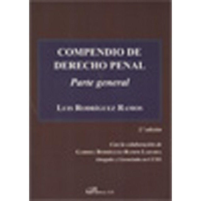Compendio de Derecho Penal. Parte general. (Capa mole) 1