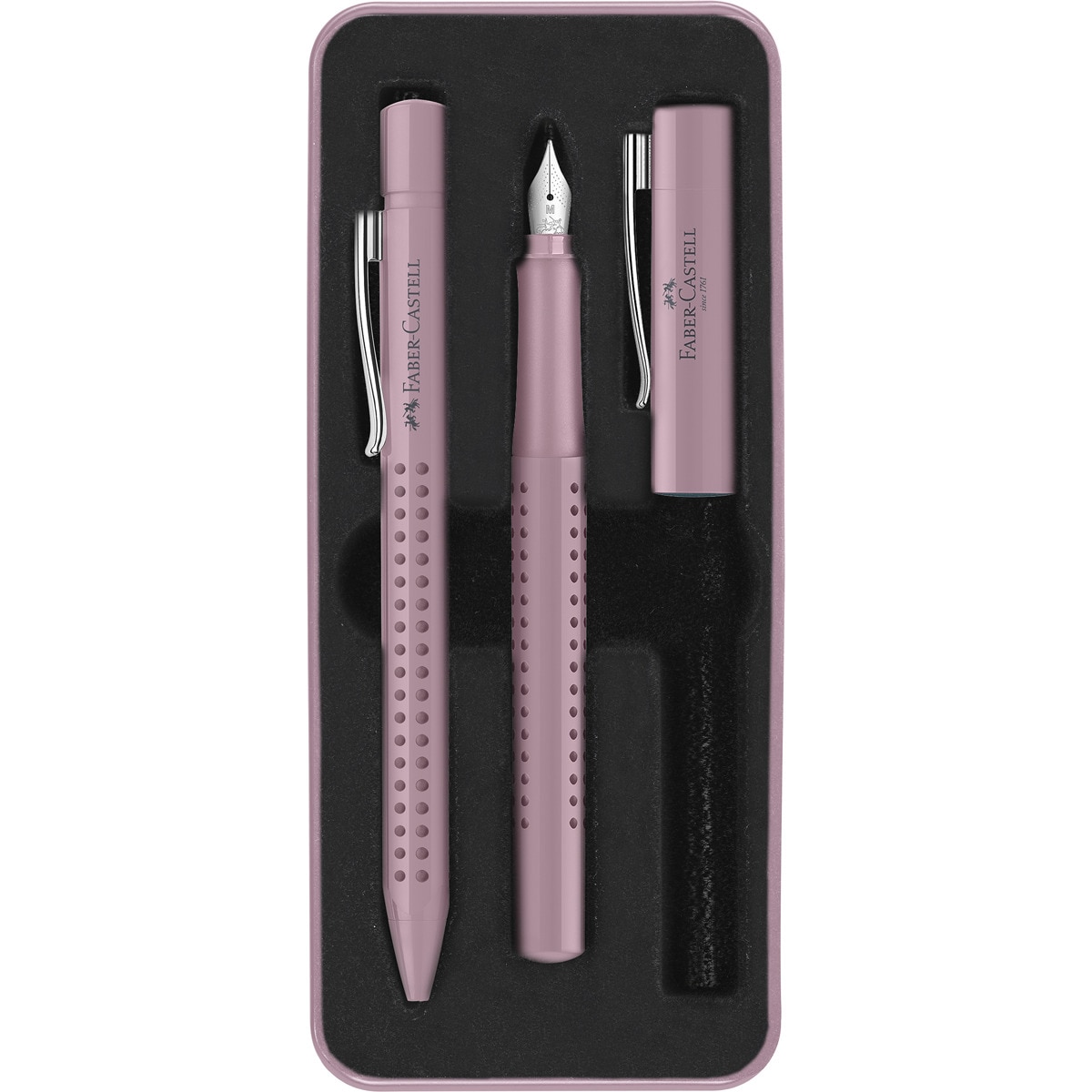 Conjunto de Presente de Caneta esferográfica e de aparo Grip 2010 Geração Z Sombras de Rosas 1
