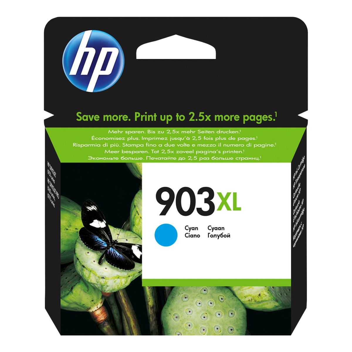 Imagen 0 de Cartucho de tinta original HP 903 XL cian (T6M03AE)
