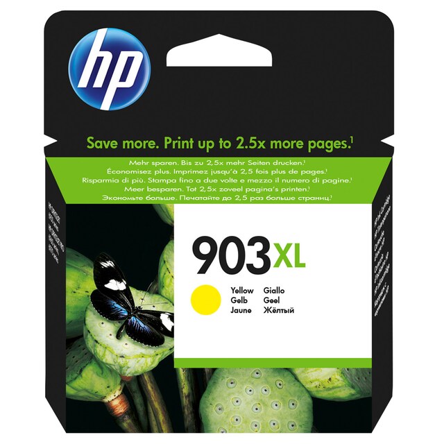 Imagen 0 de Cartucho de tinta original HP 903 XL amarillo (T6M11AE)