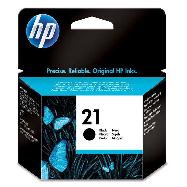 Imagen 0 de Cartucho de tinta original HP 21 negro (C9351AE)