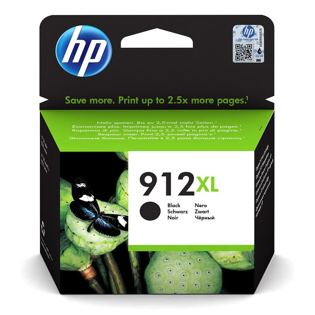 Imagen 0 de Cartucho de tinta original HP 912 XL negro (3YL84AE)