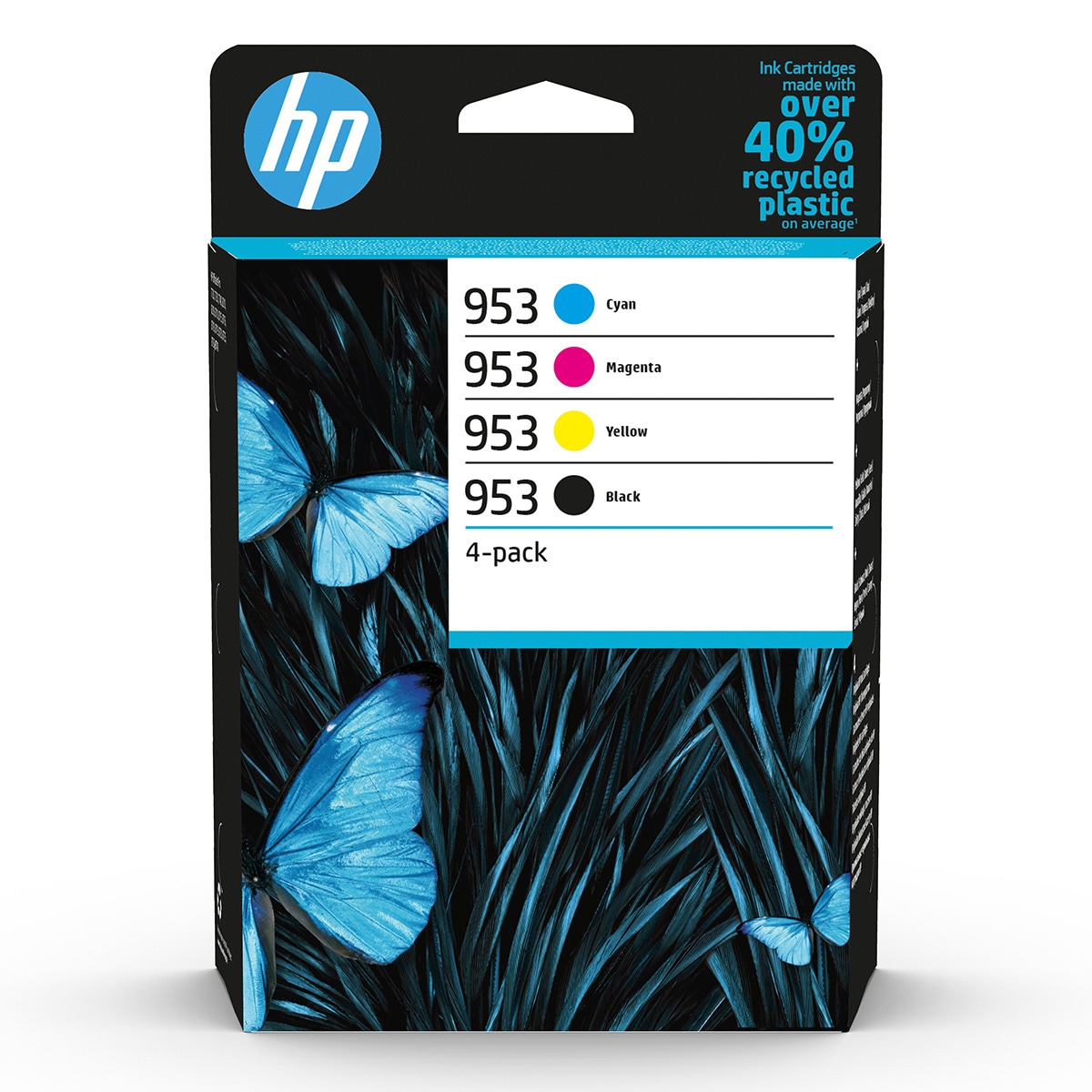 Imagen 0 de Pack de 4 cartuchos de tinta Original HP 953 negro/cian/magenta/amarillo (6ZC69AE)