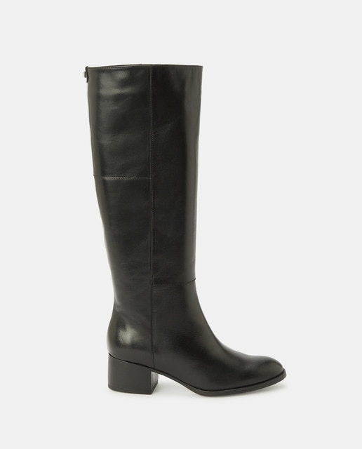 Botas de mujer en piel de color negro · Wonders · El Corte Inglés