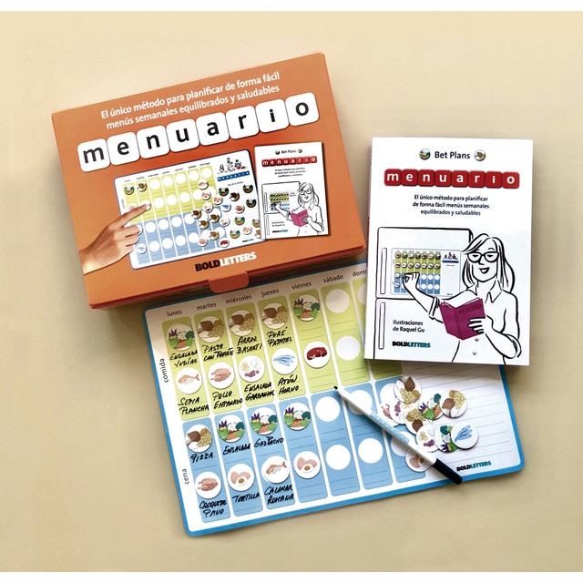 Imagem 0 de Menuario: El único método para planificar de forma fácil menús semanales equilibrados y saludables. (Capa mole)
