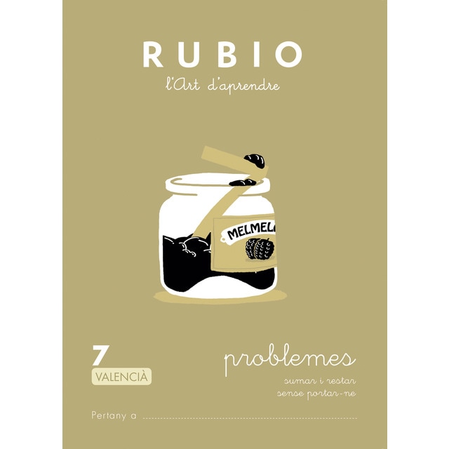 Imagen 0 de Problemes RUBIO 7 (valencià): Sumar i restar sense portar-ne  (Tapa blanda)