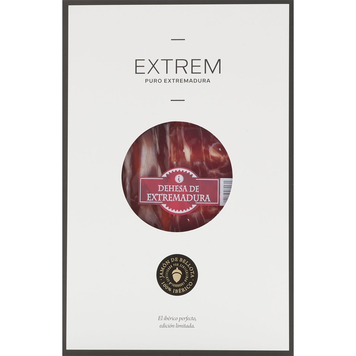 Jamón de bellota 100% ibérico loncheado sobre 80 g