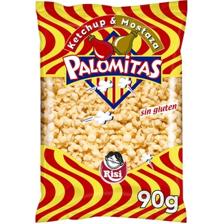 palomitas de maíz sabor ketchup y mostaza Sin Gluten bolsa 90 g - Risi