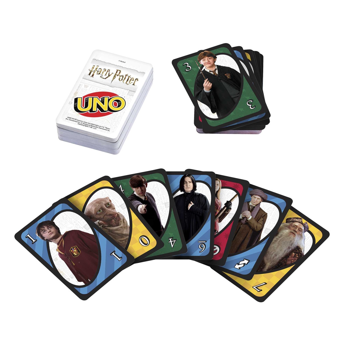 Juego de Cartas UNO Harry Potter Wizarding World Mattel Games 3
