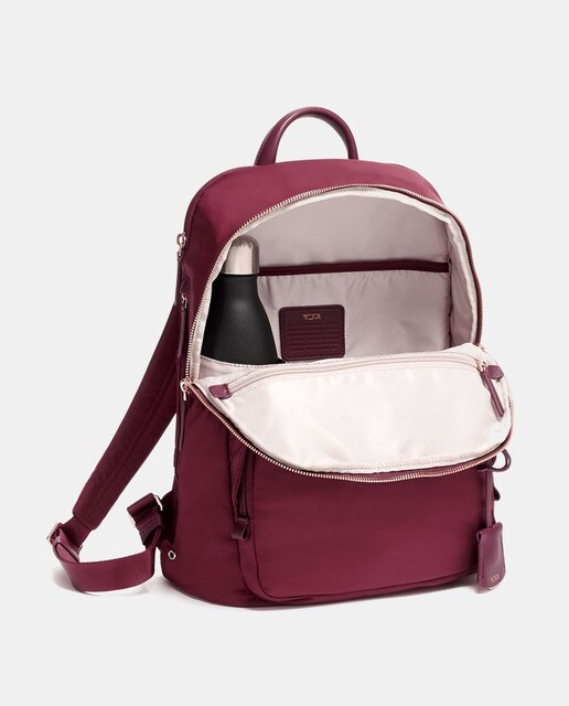 Mochila Hilden en tono burdeos con detalles en oro rosa y espacio para  portátil · Tumi · El Corte Inglés