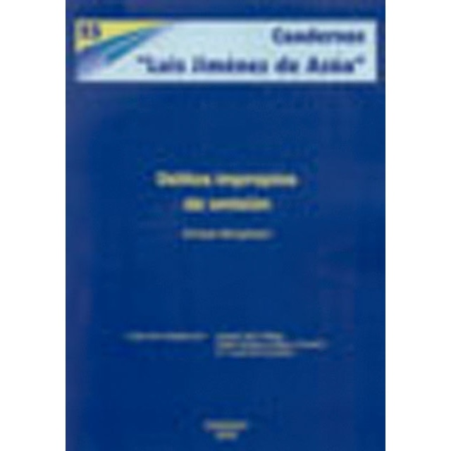 Delitos impropios de omisión(Tapa blanda) 1
