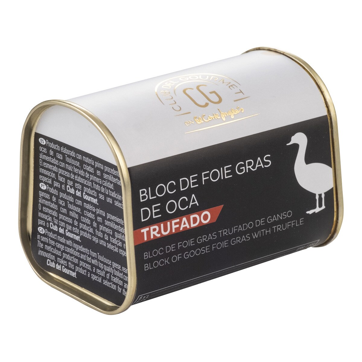 Bloc de foie gras d'oie truffé sans gluten