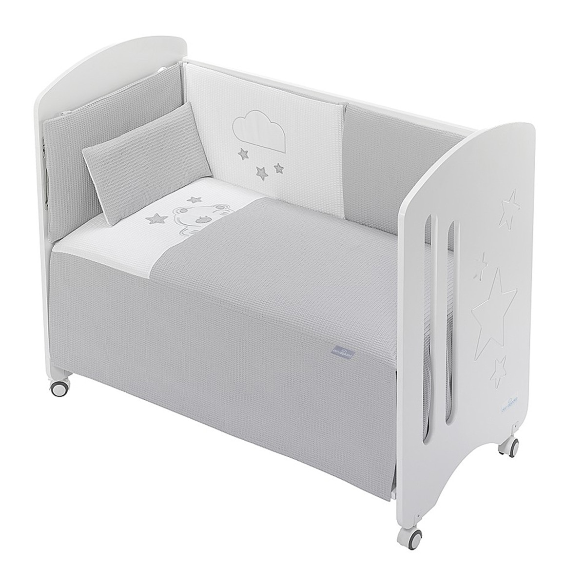 Imagen 0 de Juego de Sábanas 3 piezas para Cuna (60 x 120 cm.) Interbaby Viggo gris