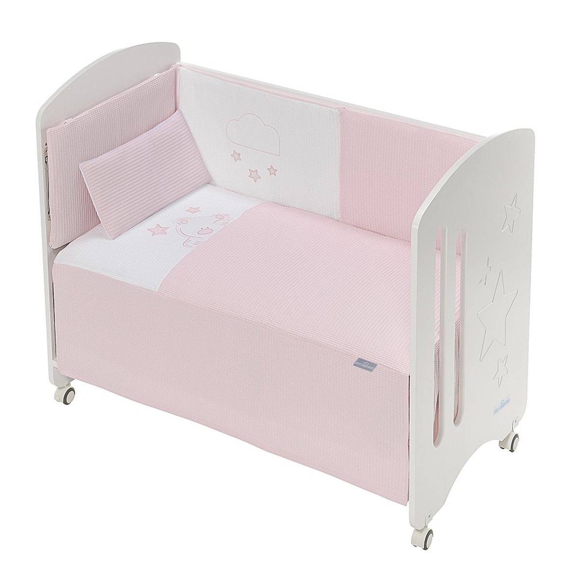 Imagen 0 de Juego de Sábanas 3 piezas para Cuna (60 x 120 cm.) Interbaby Viggo rosa