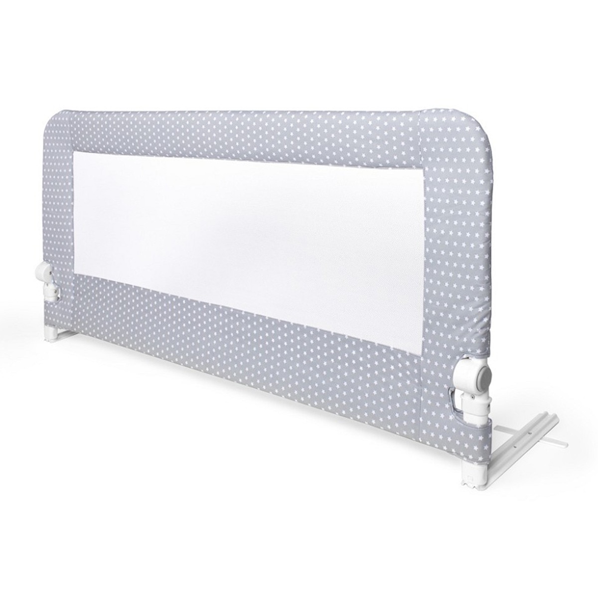 Barrera de Seguridad Interbaby abatible para Cama (150 cm.) Estrellas gris Gris-1