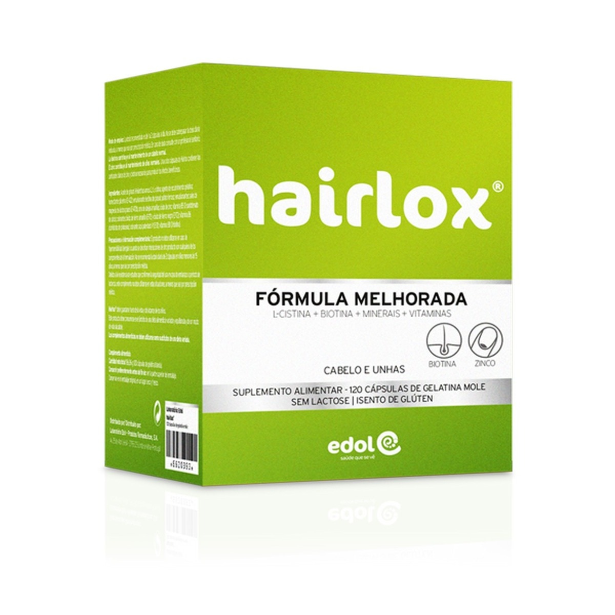 Imagem 0 de Suplemento Alimentar de Gelatina Mole 120 Cápsulas Hairlox