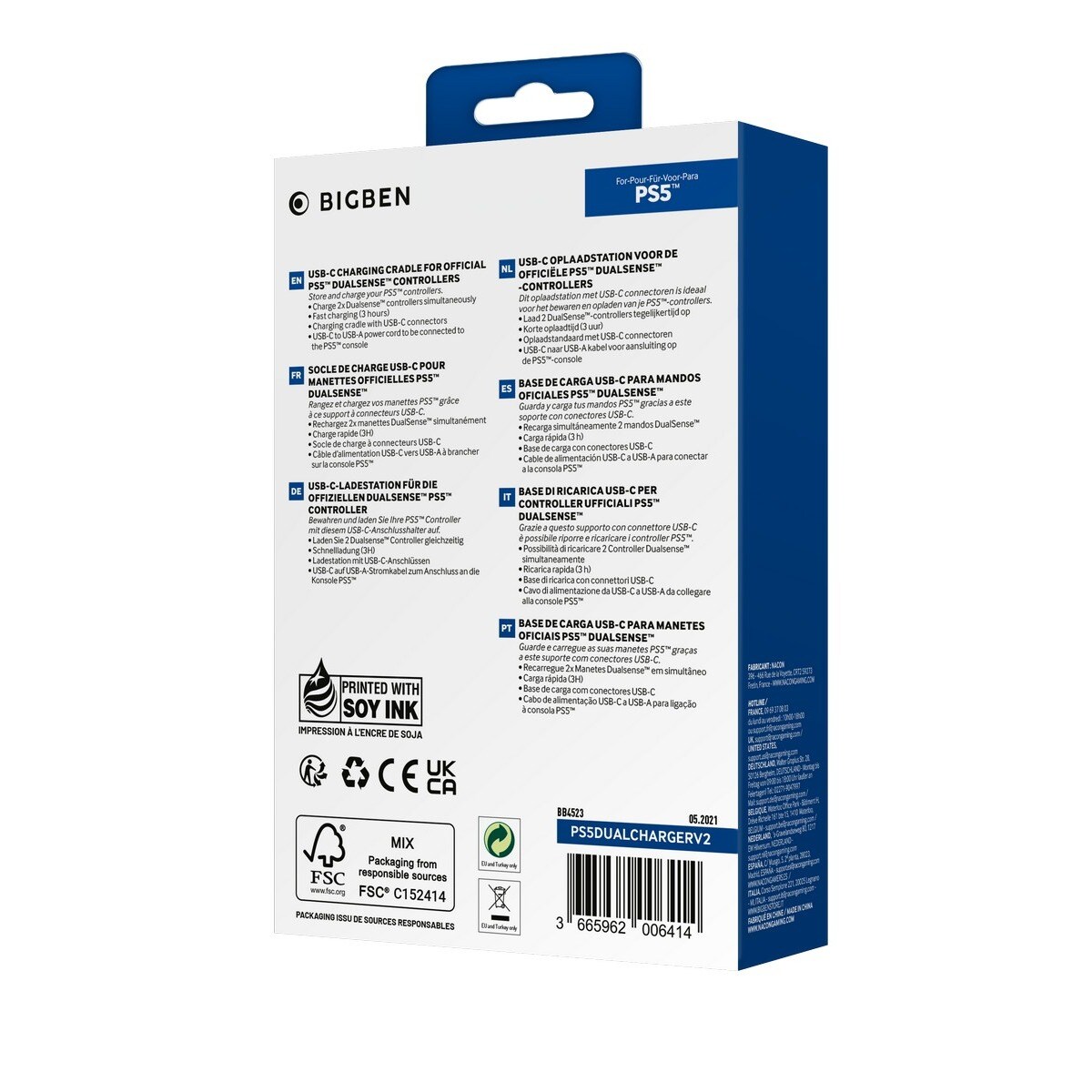 Carregador 2 Comandos DualSense USB-C - PlayStation 5 3