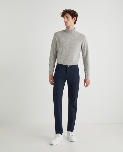 Pantalón 5 bolsillos Daren Zip Fly de hombre regular azul · Lee · El Corte  Inglés