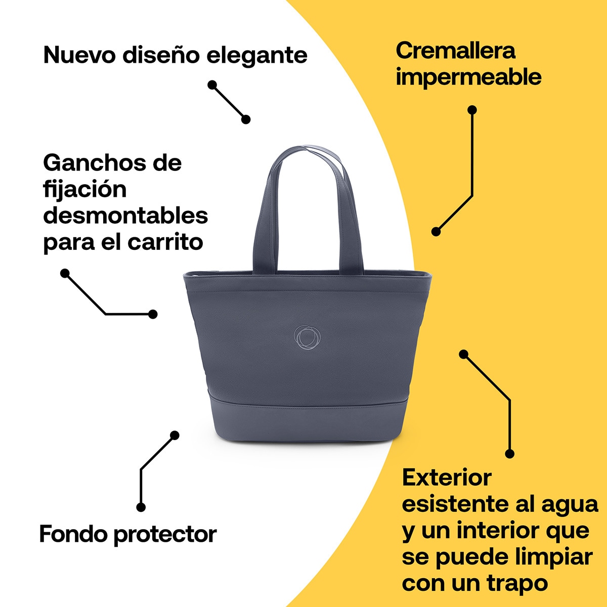 Bolso Cambiador Bugaboo Azul-5