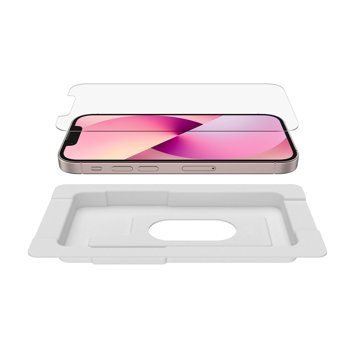 Protección de Pantalla Belkin AntiMicrobiana de Cristal Templado para iPhone 13 Mini Transparente-4