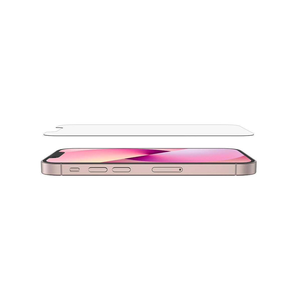 Protección de Pantalla Belkin AntiMicrobiana de Cristal Templado para iPhone 13 Mini Transparente-3