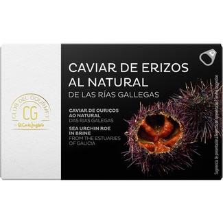 caviar de erizos de las Rías Gallegas al natural lata 95 g - Club Del Gourmet