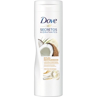 Secretos Hidratantes loción corporal con aceite de coco y leche de almendras frasco 400 ml para todo tipo de pieles - Dove